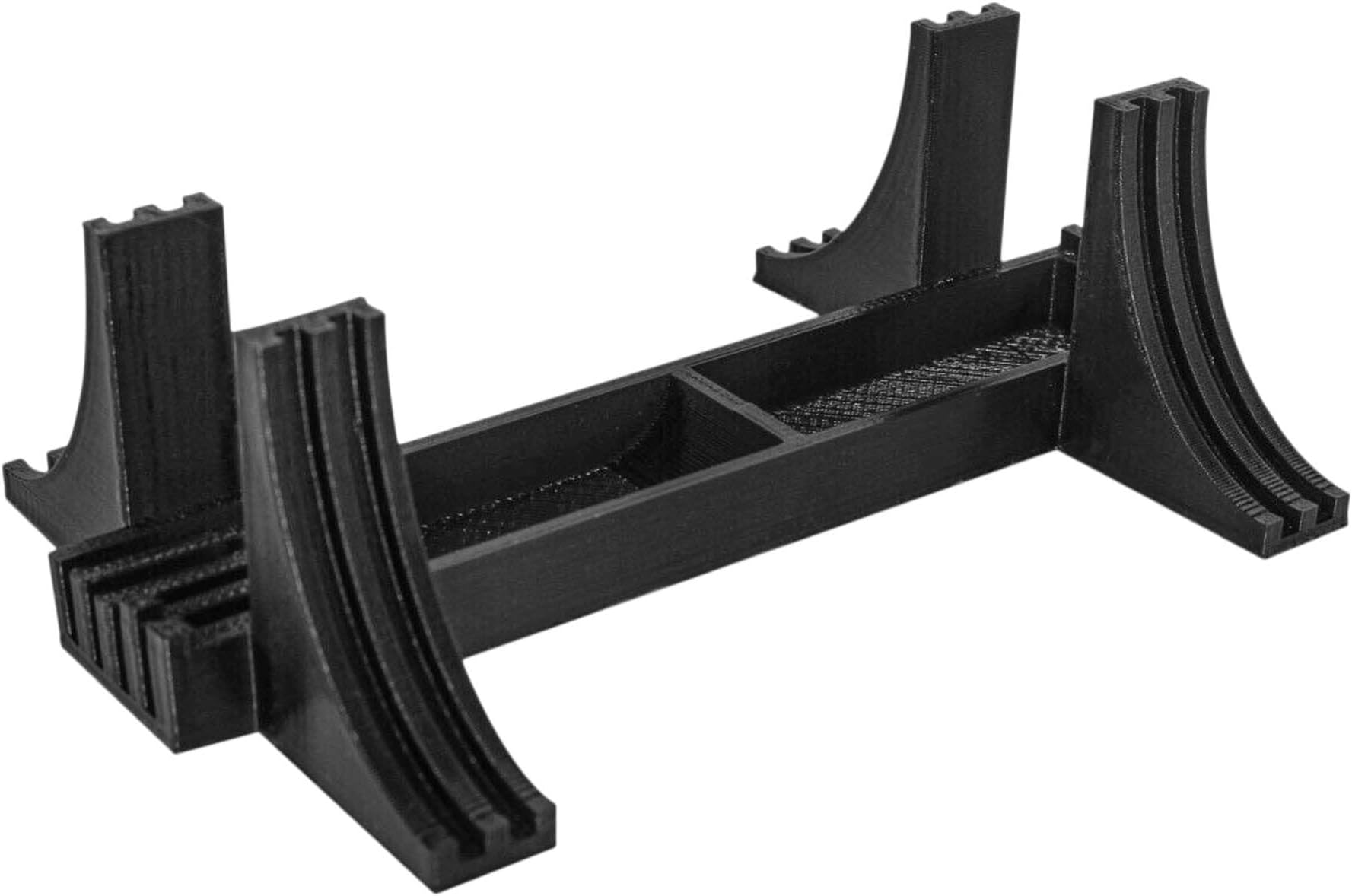 Black Vertical Display Stand Compatible with PlayStation 2, Stable and Space Saving PS2 Slim Holder, Non Slip Base Vertical Dock, Slim Upright Surface Device Stand