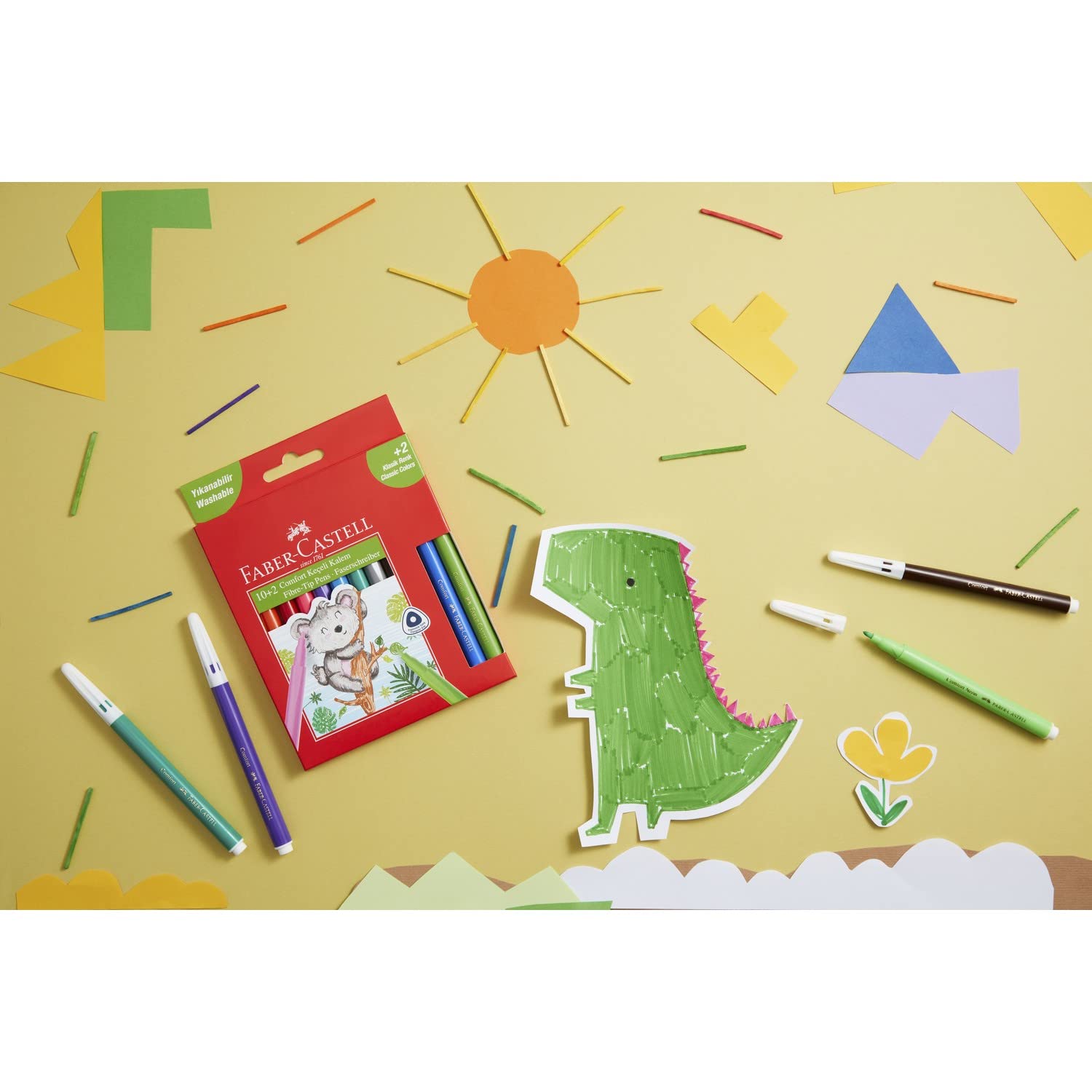 Faber-Castell Marcador Comfort lavable 10 + 2
