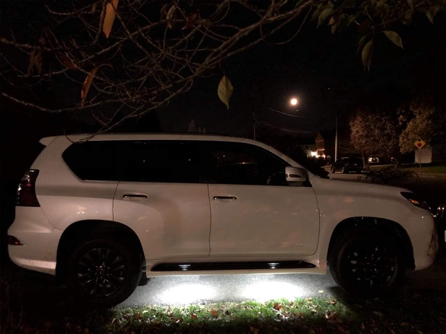 iJDMTOY Super Bright White Running Board Step Courtesy Light Compatible With 2002-up Lexus GX GX470 GX460