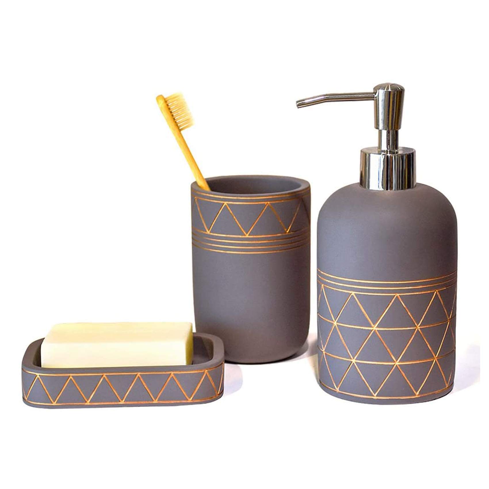 Satu Brown Concrete Bathroom 