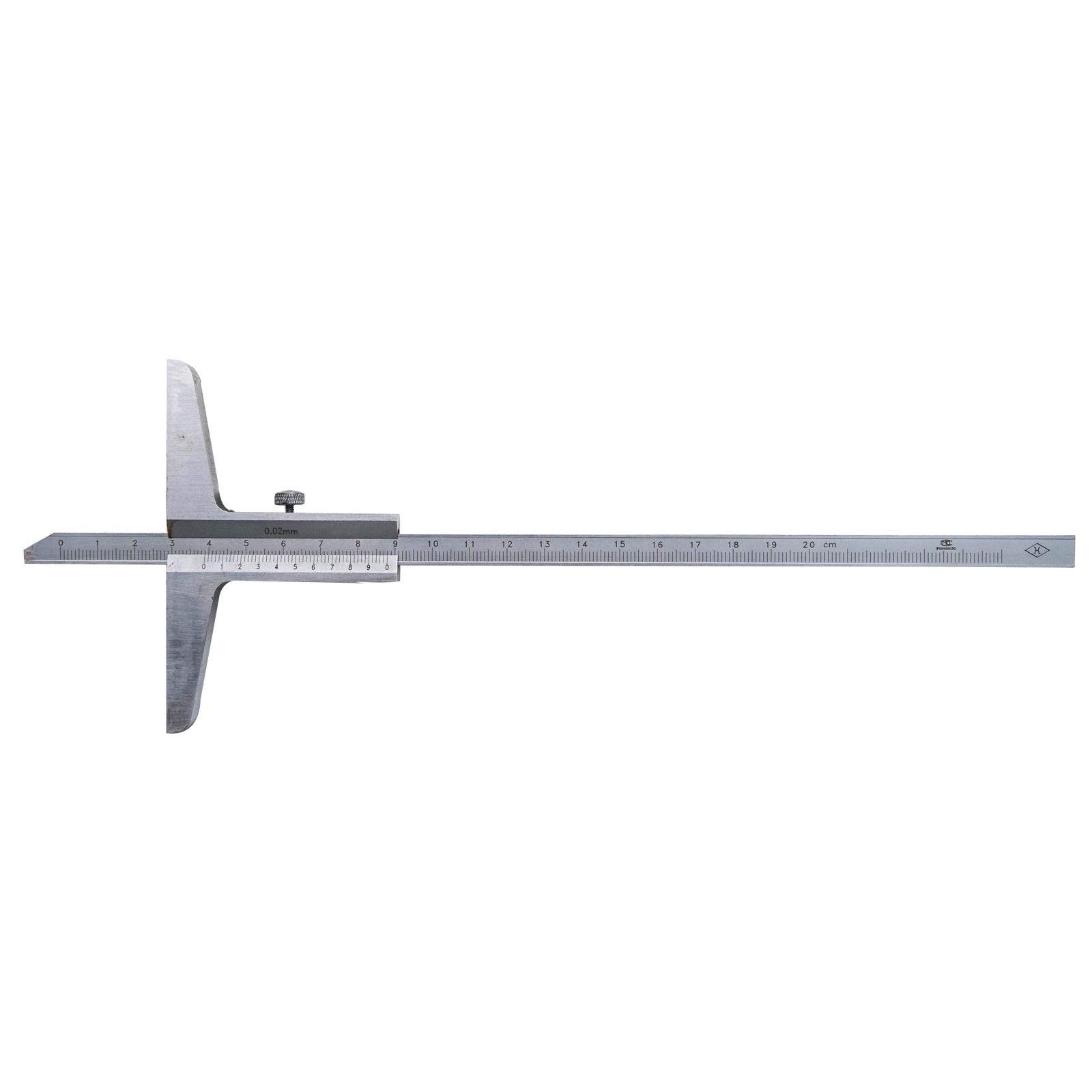 Maso Jauge de profondeur professionnelle en acier inoxydable 200 mm