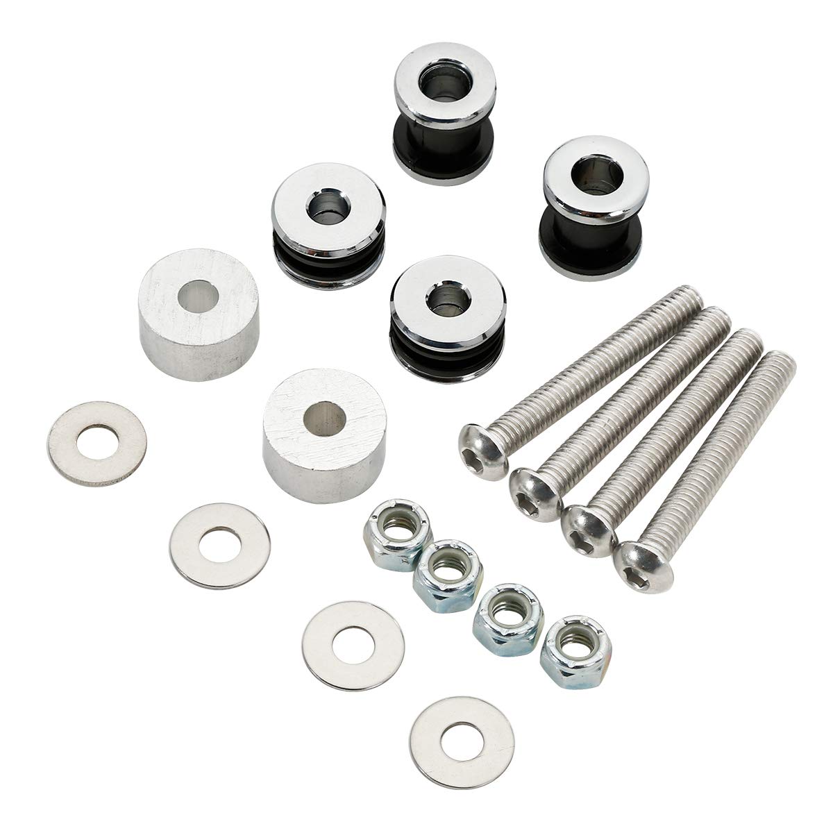 Motorfiets Rugleuning Sissy Bar Afneembare Docking Hardware Kit