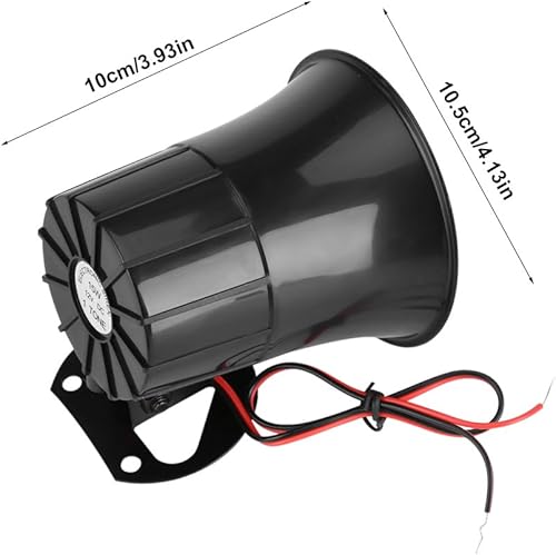 Miniatura 3 de TOPINCN Bocina de sonido de alarma con cable, alarma de emergencia clara de 110 dB con soporte para sistema de seguridad en el hogar