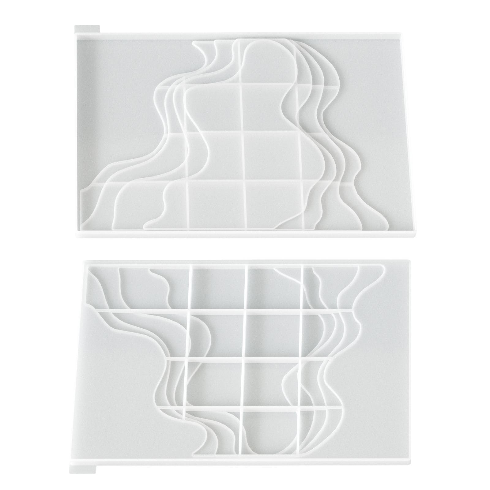 Generisch Bandeja de resina irregular moldes de silicona para hacer velas, chocolate, joyas, bandeja de almacenamiento, yeso, decoración del hogar, colofonia
