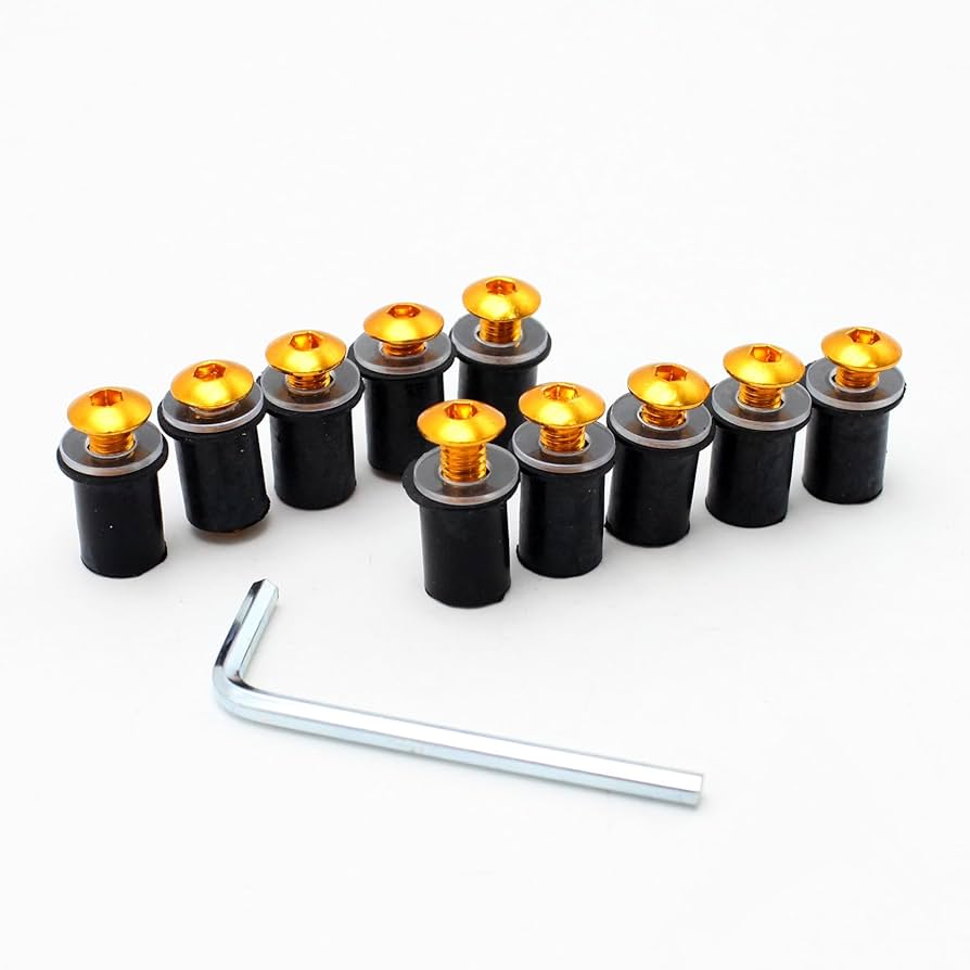 Amazon | クリックポスト発送 スクリーンボルト 金 ゴールド