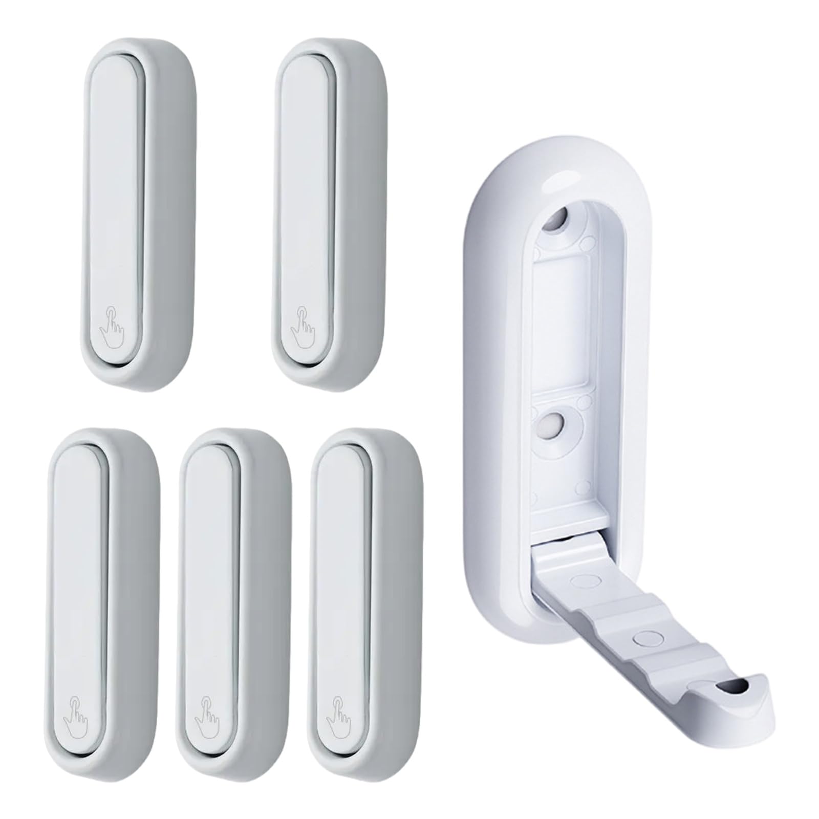 YWLUUOO of 6 Concealed Door Hook Foldable Organizing Towels Coats Bags Space Saving Backpack Hook