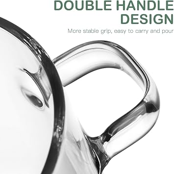 DOITOOL Glass Saucepan with Cover: 2 Quarts Clear Glass Simmer Pot Potpourri Clear Stovetop Cooking Pot with Lid and Handle for Potpourri Pasta Noodle Soup Milk - 1.9L/64oz