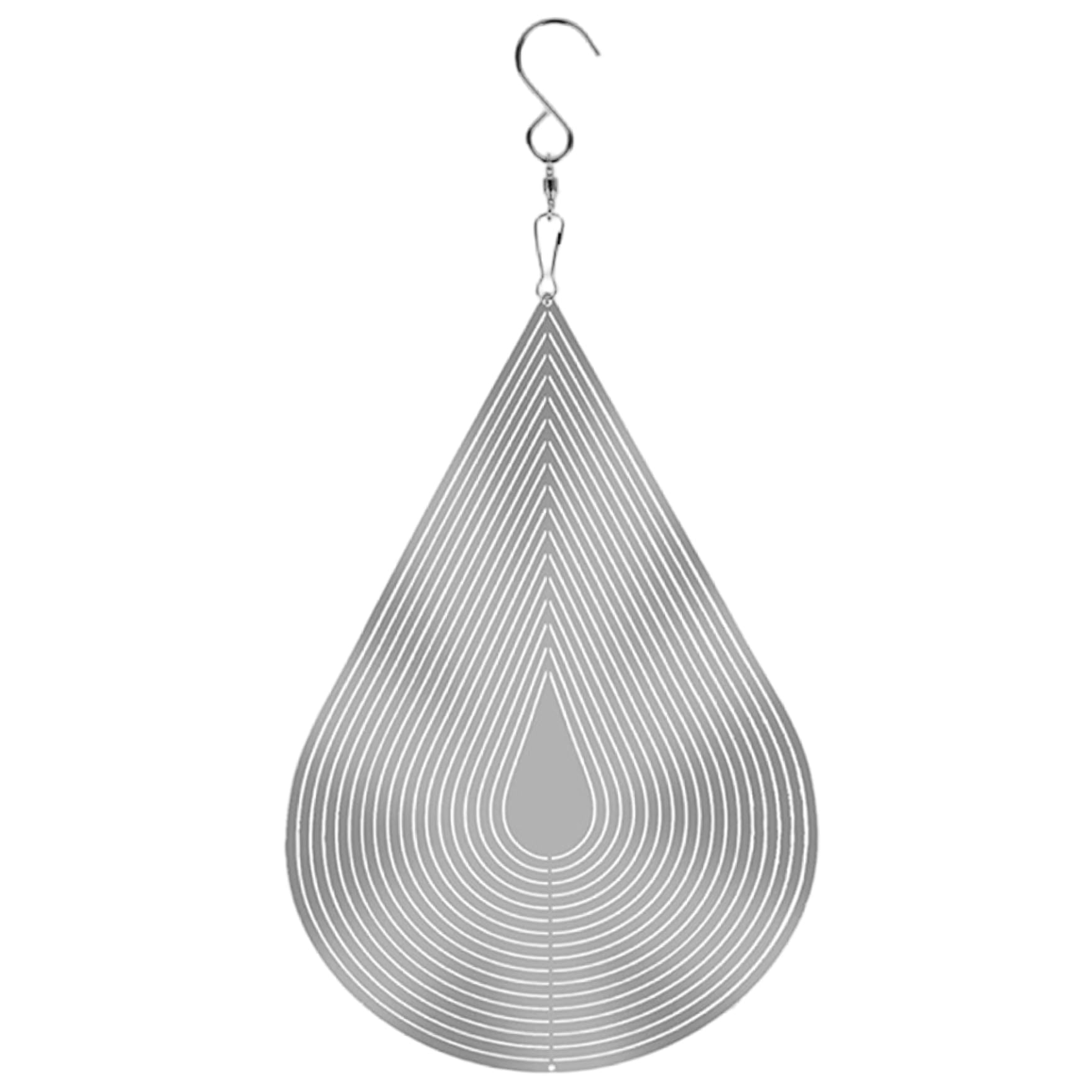 Hilanderos de viento de metal decorativos de 8x12 pulgadas para colgar en jardín