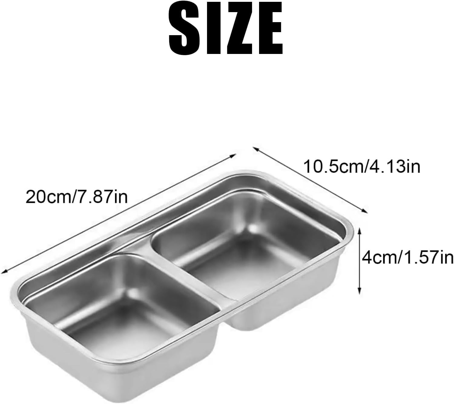 2 Pcs Grab and Go Snack Container Reusable, Double Stainless Steel Snack Container with Lid(Dishwasher Safe), For Snacks, Dips, Travel and Outdoor Camping - Image 6