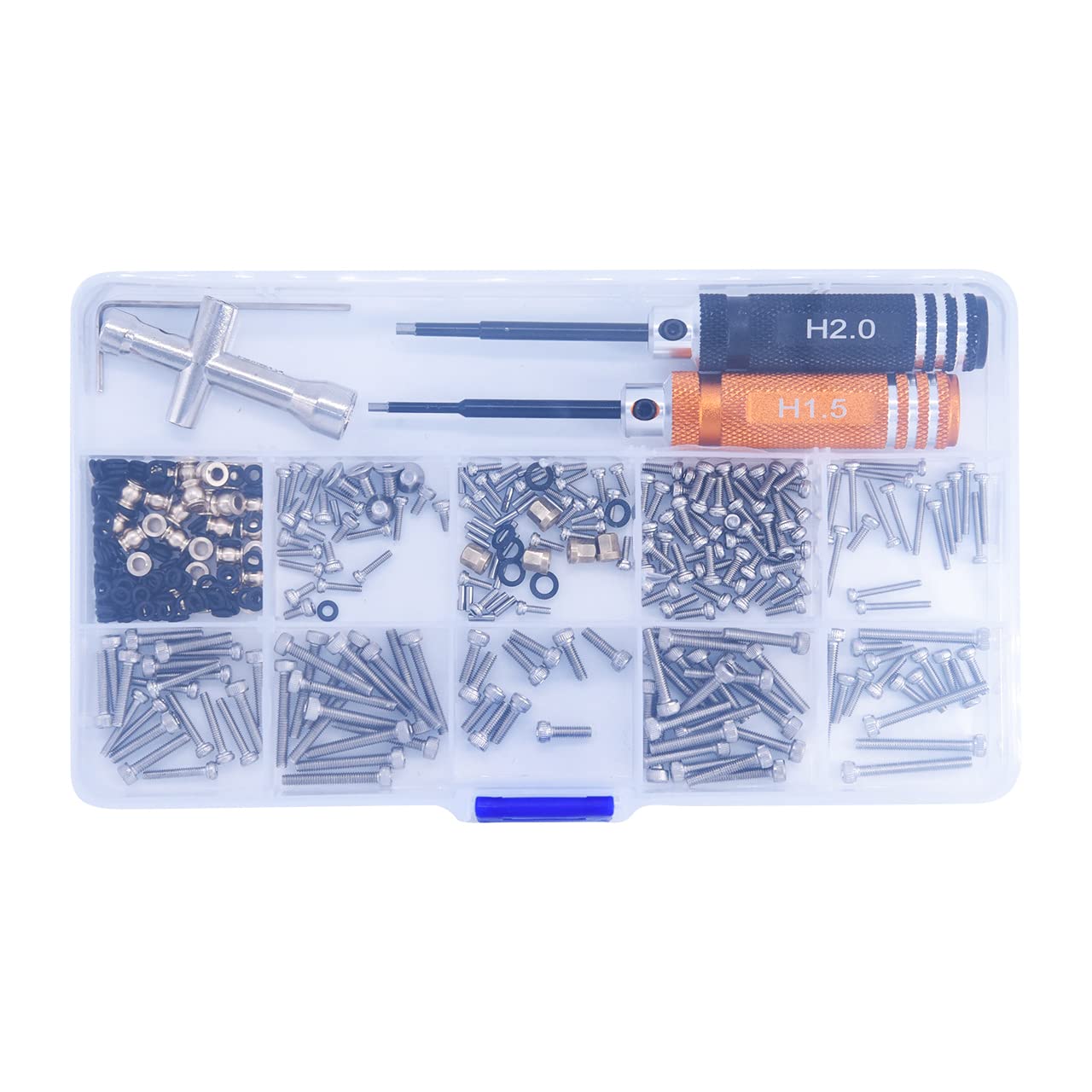 Full Tool Box Screws Kit Repair Tool Set for Traxxas TRX-4M 1/18 Ford Bronco & Land Rover Defender Upgrading Parts 289pcs