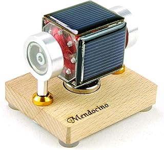Tiny Mendocino Motor Sun Solar Toy can Working on Cloudy Day Science Physics Toy