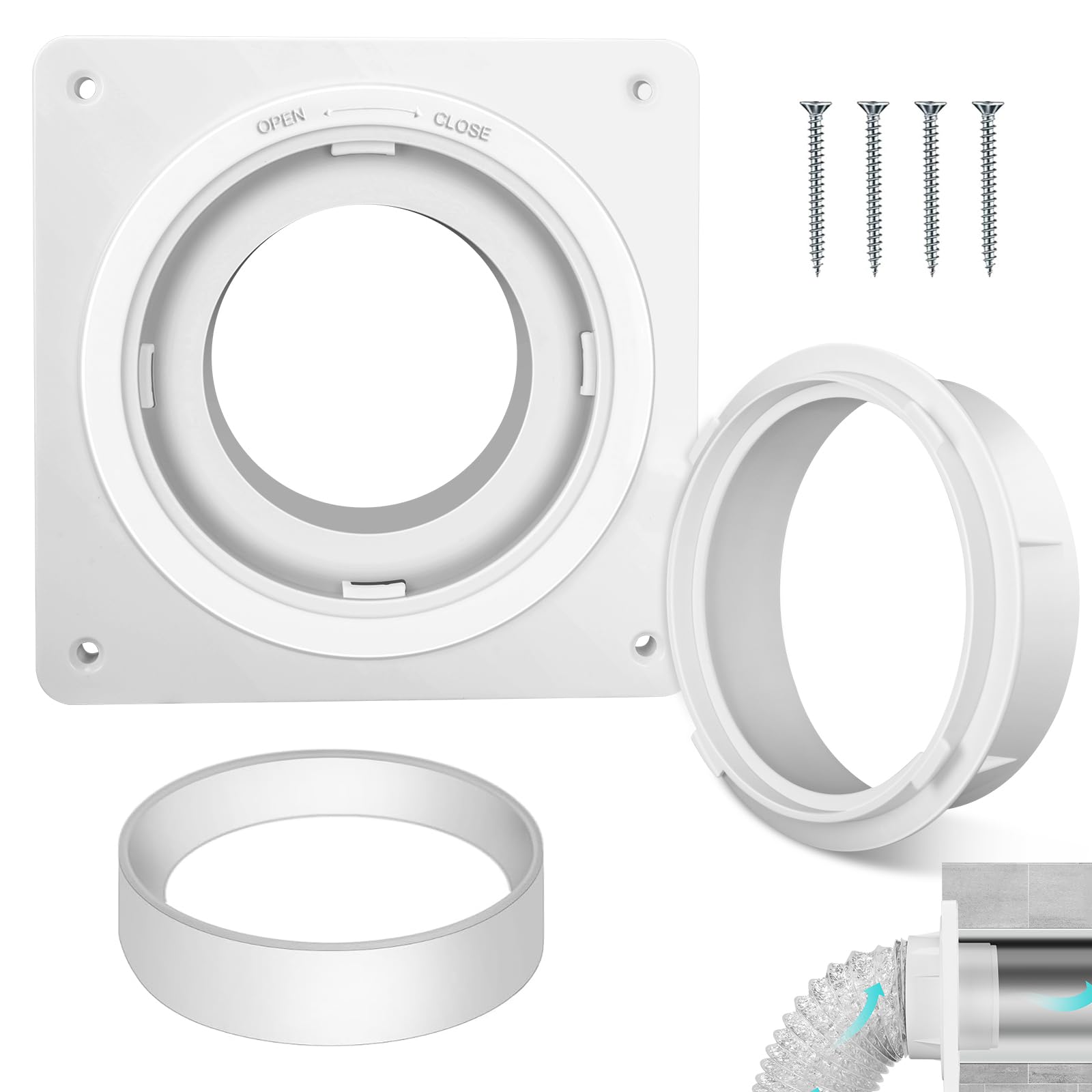Évacuation de sèche-linge murale pour optimiser l'espace de votre buanderie