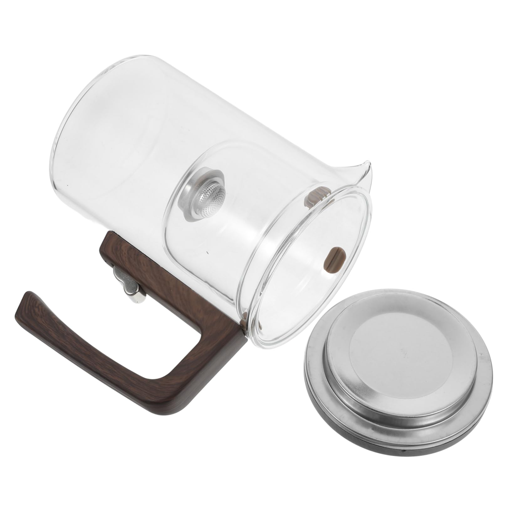 ULTECHNOVO Glas-teekanne Mit Blumenmuster Und Herausnehmbarem Sieb Für Losen Tee Herdkanne Aus Glas Tee-Ei-Topf Für Klaren Tee
