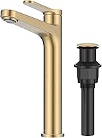 Vista 15 de KRAUS Indy - Grifo de baño en negro mate con mango único, drenaje emergente y líneas de suministro, KBF-1411MB