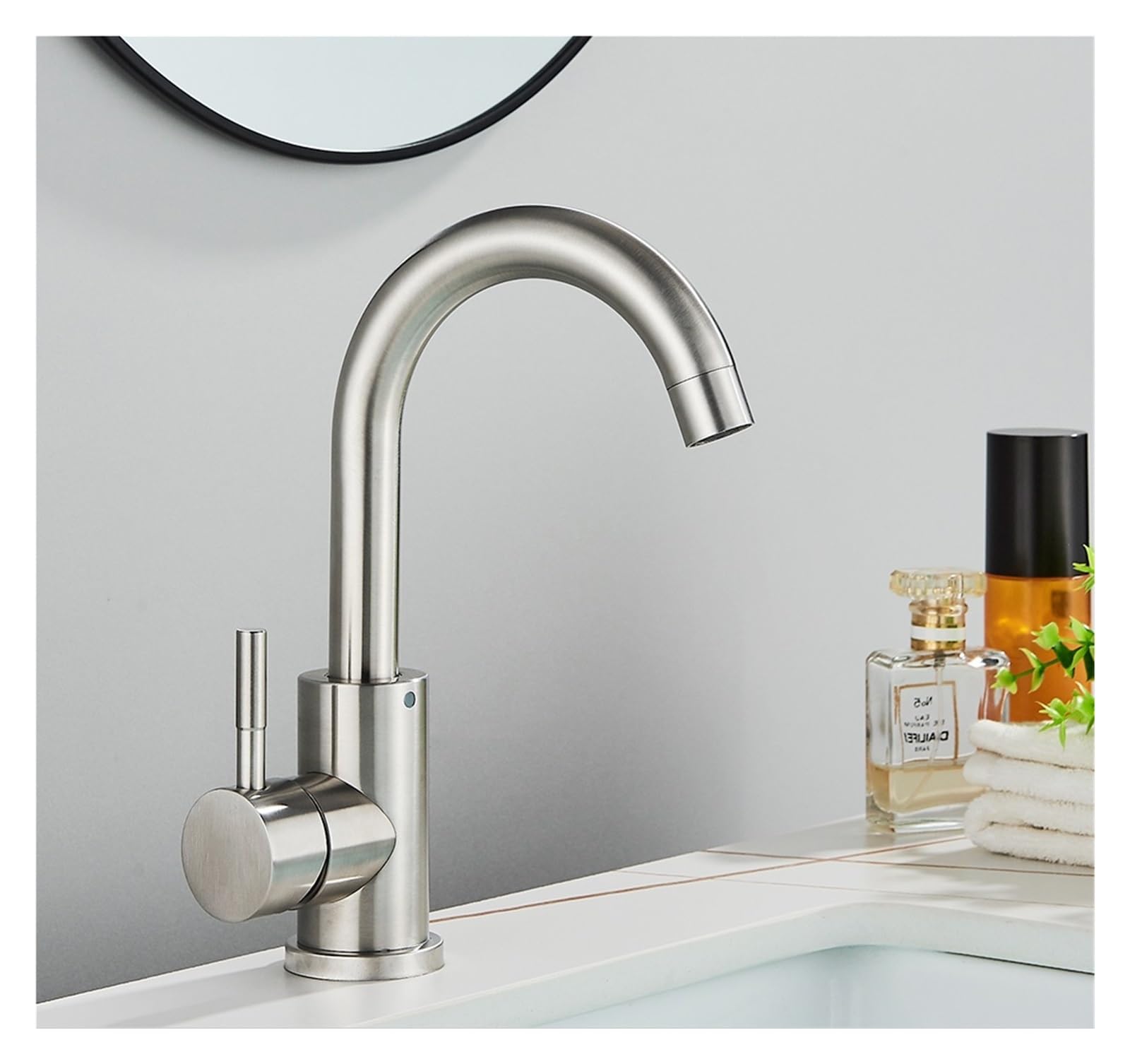 GLETSF Black Kitchen Faucet - 3 Way Drinking Waterap with 360 Swivel Dual Handle Mixer Deck Mounted Aerator for Easy Use and Maximum Filtration,