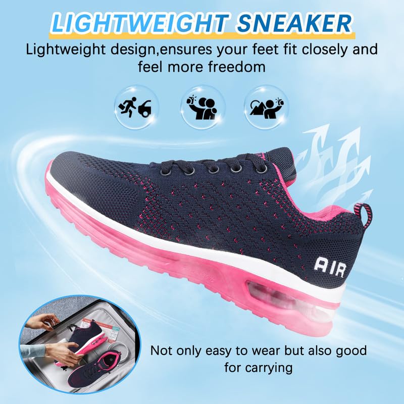 Scarpe Running Donna Scarpe Sportive Scarpe da Ginnastica Donna Camminata Sportive Sneakers Traspiranti Leggero Air Scarpe Trekking Jogging Trail Outdoor Fitness Tennis Sneakers