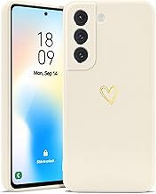 Lafunda Coque Compatible avec Samsung Galaxy S21 FE 5G, Coque de Protection pour Samsung Galaxy S21 FE 5G Silicone Antichoc Housse Étui Motif de Coeur d'amour Case Blanc