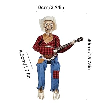 ハロウィン　バンジョー骸骨2体 コストコ ハロウィン バンジョースケルトン 2体セット 96cm