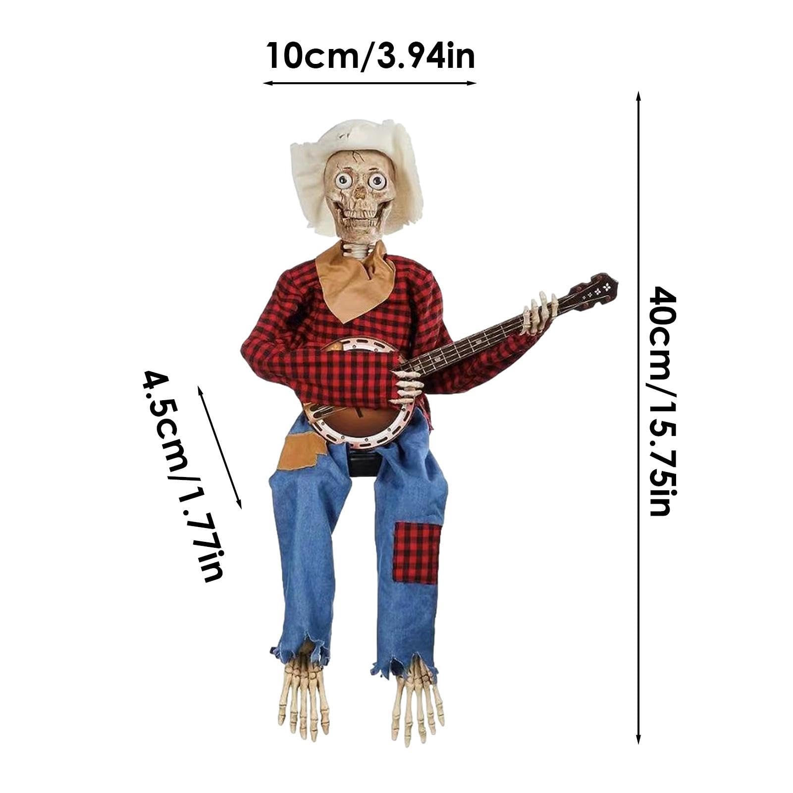 ハロウィン　バンジョー骸骨2体 コストコ ハロウィン バンジョースケルトン 2体セット 96cm