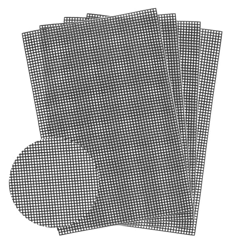 Abeillo 4 Stück Schwarz Kunststoff Mesh Canvas