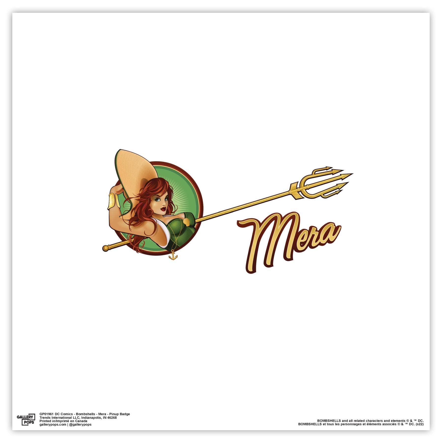Mera DC Comics Bombshells poster Gallery Pops Trends International 30x30 cm - 8