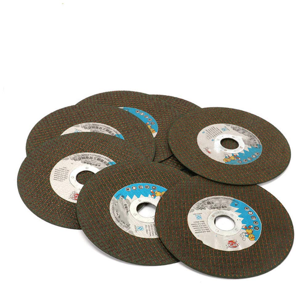 Disco de corte de metal para amoladora angular de 4 pulgadas, rueda de corte de resina reforzada con fibra, hoja para acero inoxidable, 5-50 piezas, marrón, 50 unidades