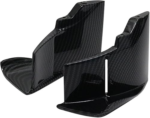 Miniatura 6 de Ala de viento fija de fibra de carbono ABS para motocicleta, compatible con Kawasaki, compatible con Ninja H2 H2R, ala de viento fija aerodinámica,