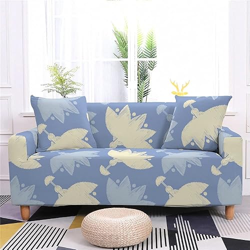 High Stretch Designs Decorative Sofa Covers 1 2 3 4 Seater Maple Leaf 3D Printed Corner Sofa Cover Elastic Universal Sofa Covers for Living Room