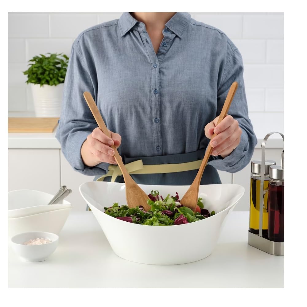 NT-STAR Bamboo Spoons for Serving Salad, Set of 2 1