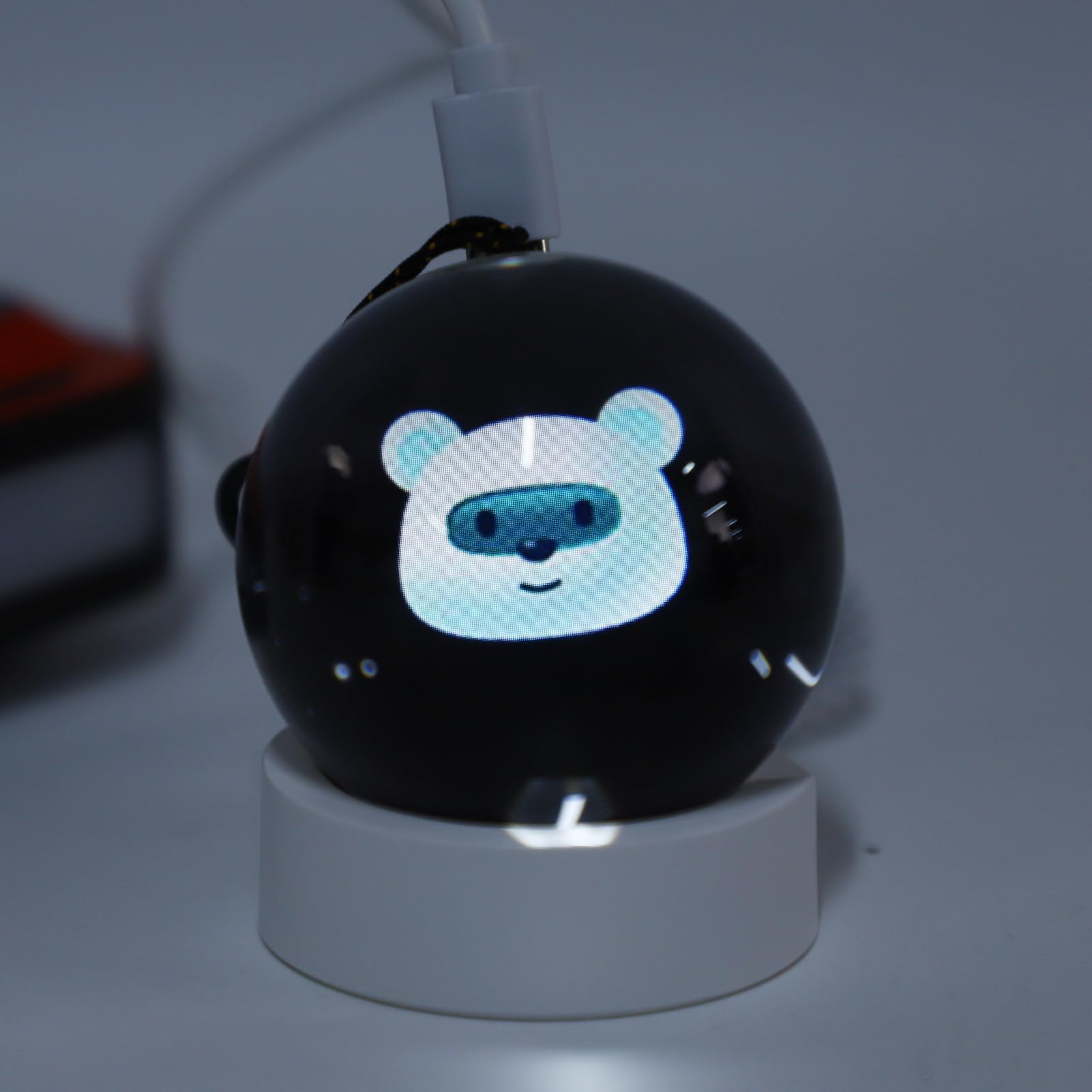 Lettore Video con Sfera di Cristallo e Display Personalizzabile