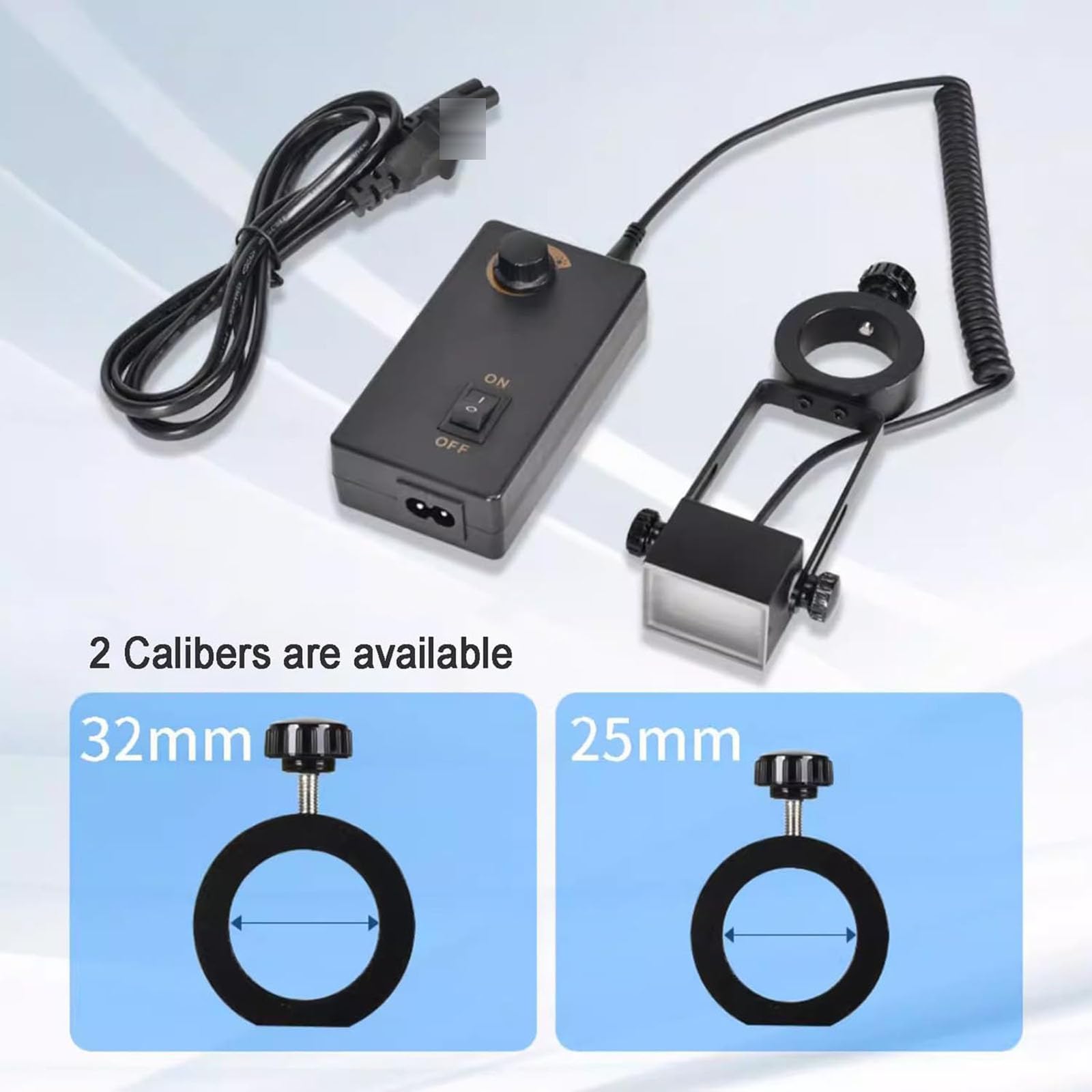 Éclairage Latéral Pour Microscope, Éclairage D'appoint Réglable Avec 48 LED, Éclairage Uniforme Et Sans Scintillement, Réglage Continu De La Luminosité, Tête De Lampe En Alliage D'aluminium, Pour L'éc