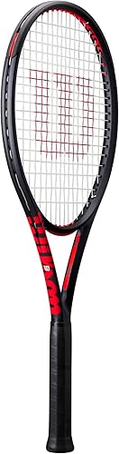 Miniatura 2 de Wilson Clash 100L V3 Strung - Raqueta de tenis para adultos, tamaño de agarre de 2-4 14 pulgadas, ensartada con Sensation 16 Natural a media tensión