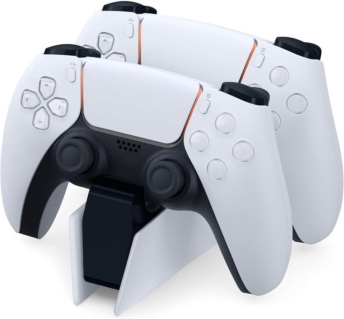 PS5 Controller Charger - Charge 2 Controllers to 90 in 50 Mins - No Annoying Lights - Click