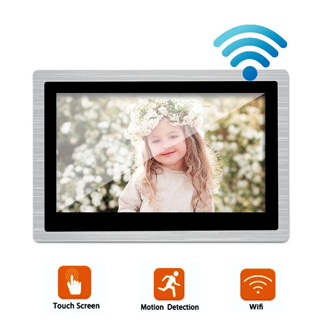 Campanello Videocitofono WiFi da 10 Pollici Monitor Interno Wireless per videocitofono con Sistema citofonico Domestico Motion