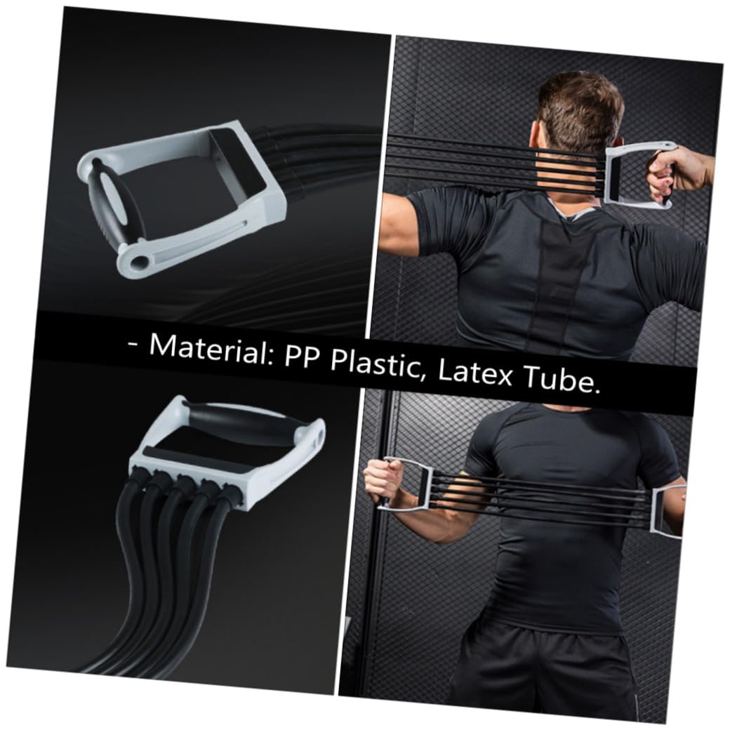 Toyvian Expansor de Brazo Ajustable 150Lb Cuerda Elástica de Látex y Plástico PP para Entrenamiento de Pecho, Brazos y Parte Superior en Gimnasio y Hogar