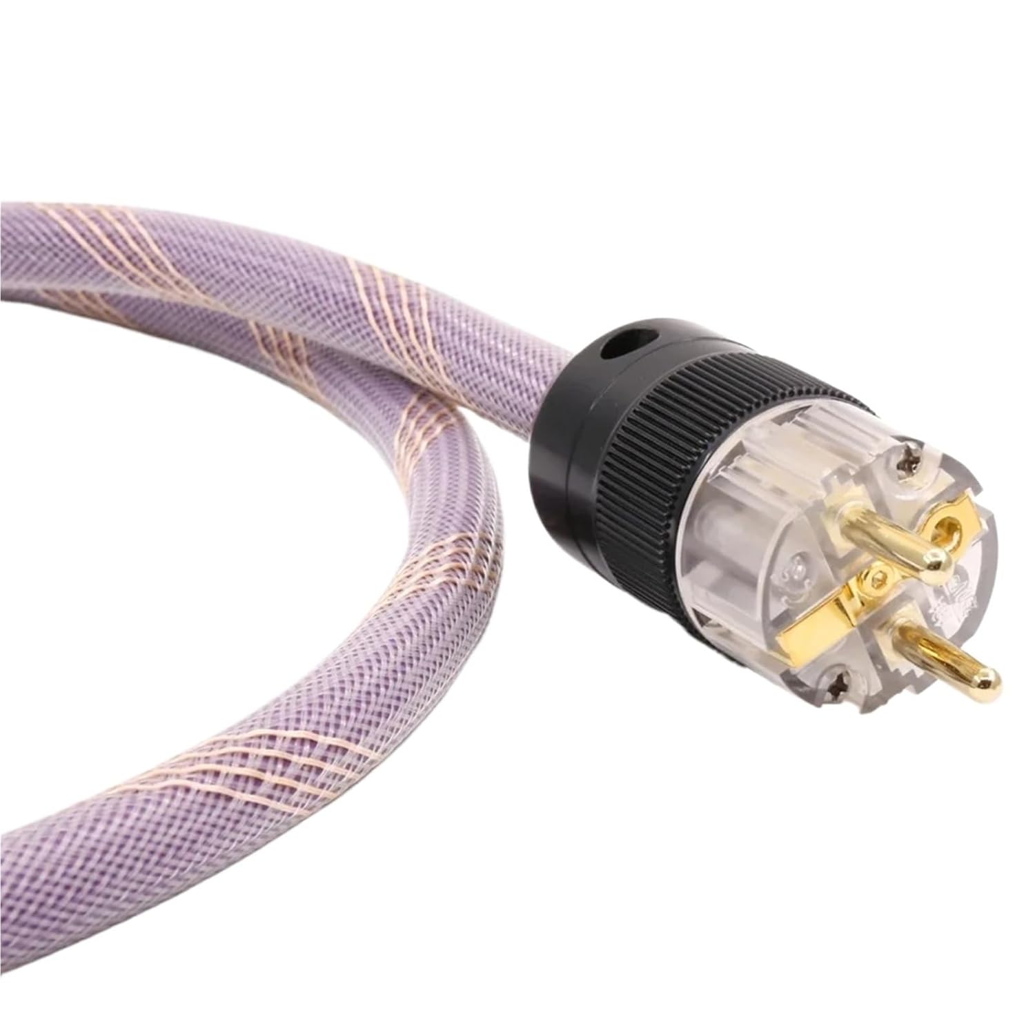 HiFi Audio AC-313 OFC Copper Power Cord Cable with Gold Plated Power Plug for Enhanced Audio Performance(1.5m)