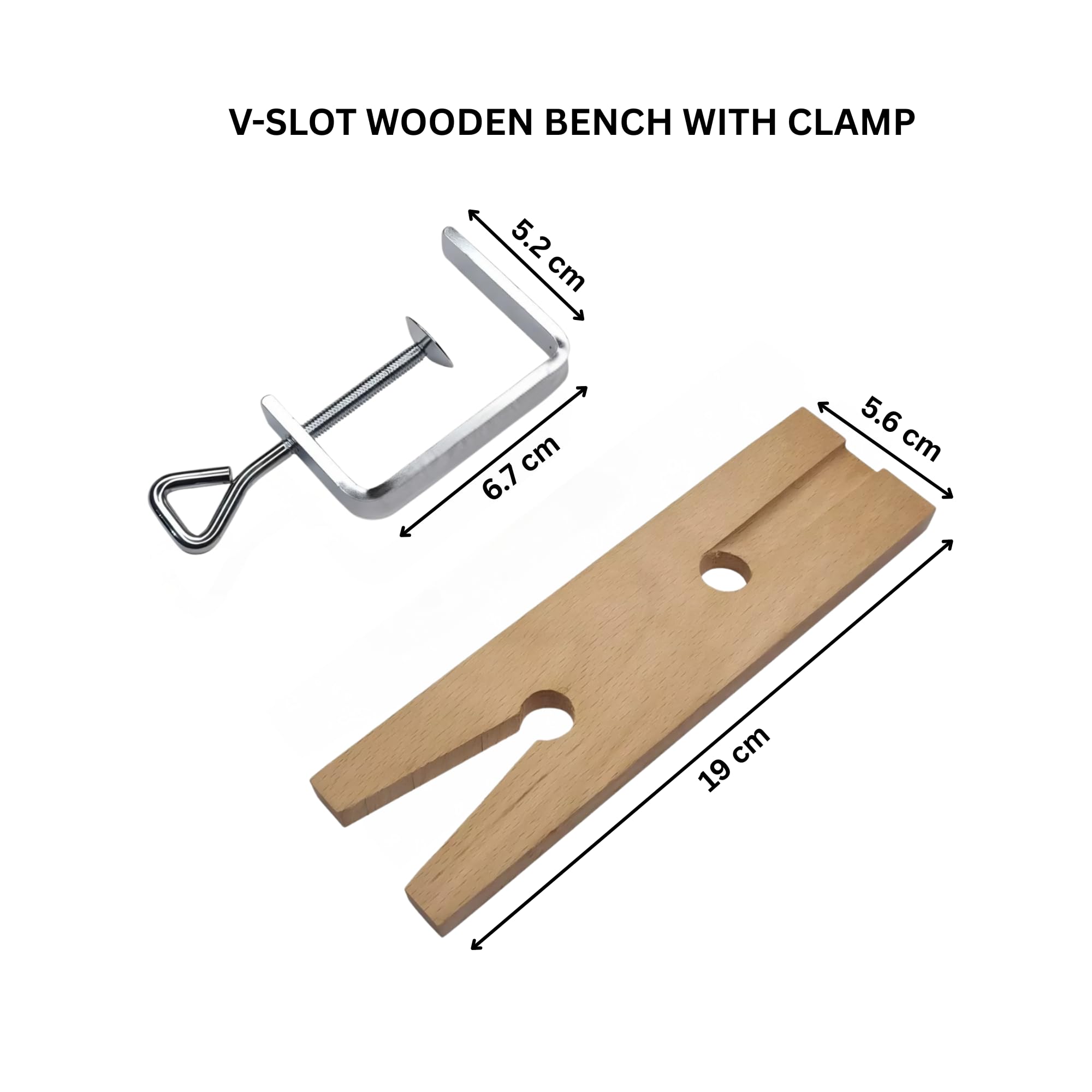 Kit de scie professionnelle 3 en 1 pour bijoutier – Cadre de scie réglable, 144 lames (tailles 1/0–2) et broche d'établi en bois avec fente en V avec pince – Fabrication de bijoux, bois, métal et