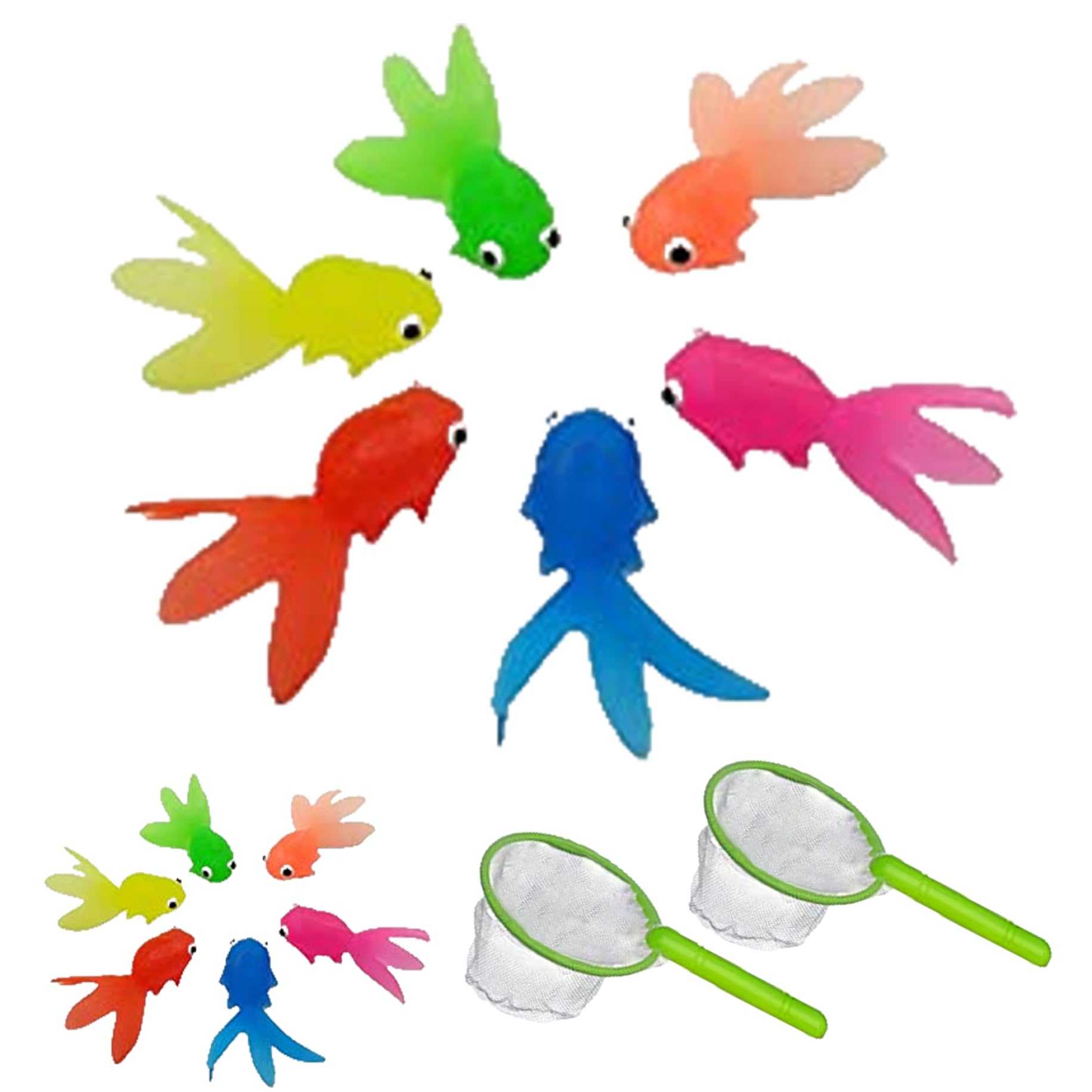 Juego de Pesca para niños, 14 Uds., Juguetes de baño de Pesca, Juegos de Piscina para bañera, Ducha, Agua, Playa, Juguetes de baño para niños