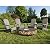 FUNBERRY Folding Adirondack Chair Set of 4, All Weather HDPE Fire Pit Chairs with Cup Holder for Outdoor