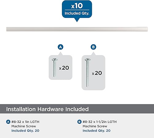 Miniatura 9 de Amerock 10BX37134MB  Mango de gabinete negro mate  7-916 pulgadas (7.559 in) de centro a centro  paquete de 10  Paisaje urbano  Herrajes para muebles