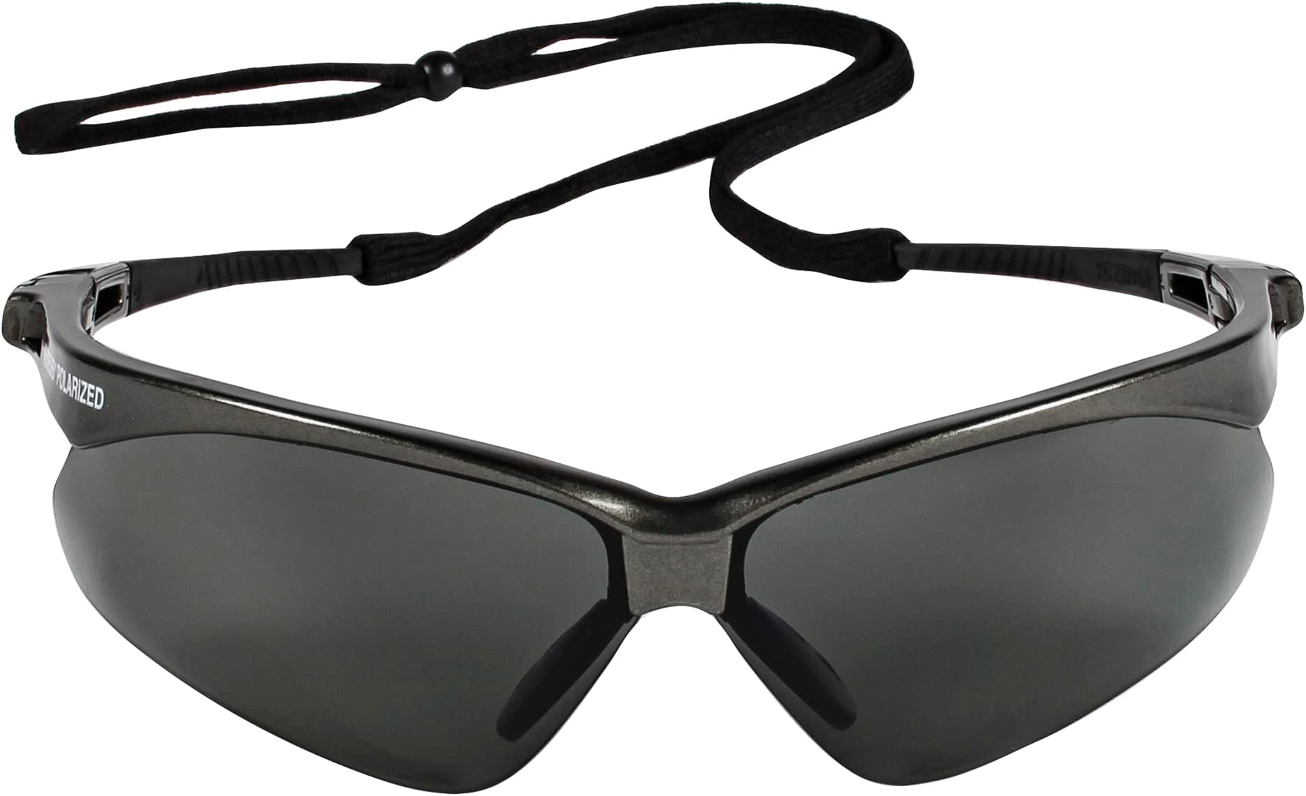 V30 Nemesis™ Polarized Safety Glasses (28635), Smoke Grey Lenses, Gunmetal Frame, Unisex Sunglasses for Men and Women (Qty 1)
