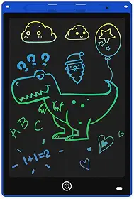 Lousa Mágica Infantil Digital Tablet Escrita Para Desenho Criança LCD 12 Polegadas (Azul), Educativo, Portátil, Brinquedo Criativo