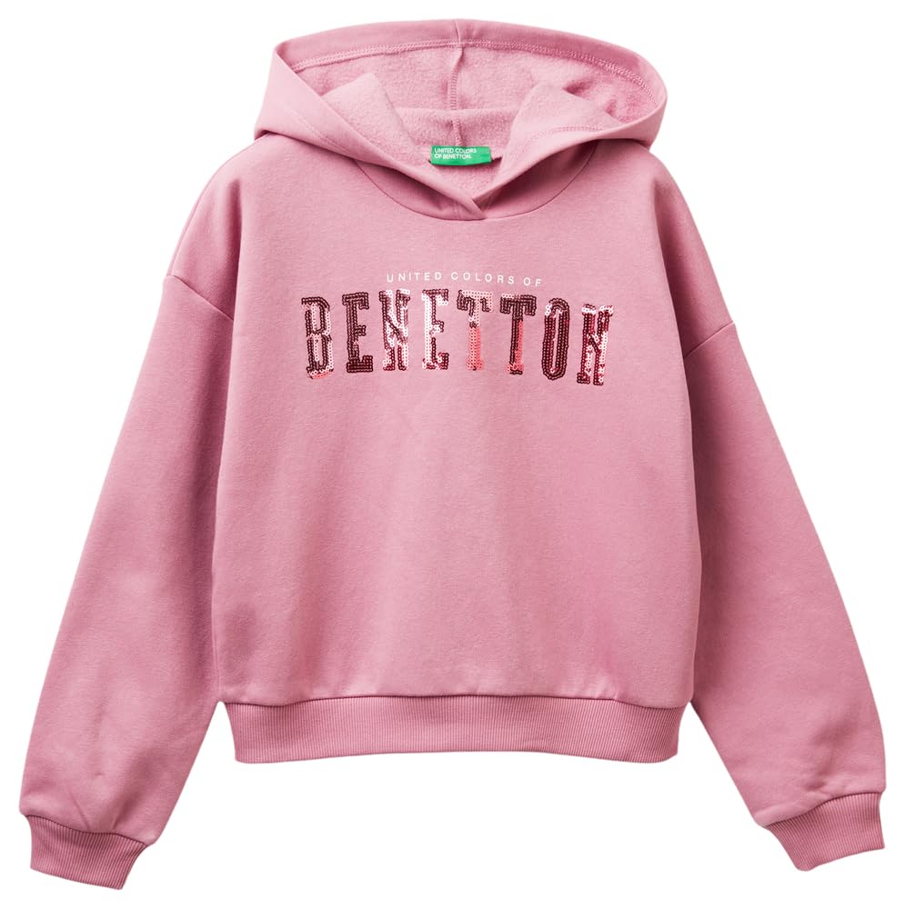 United Colors of Benetton Felpa con Cappuccio Bambine e Ragazze