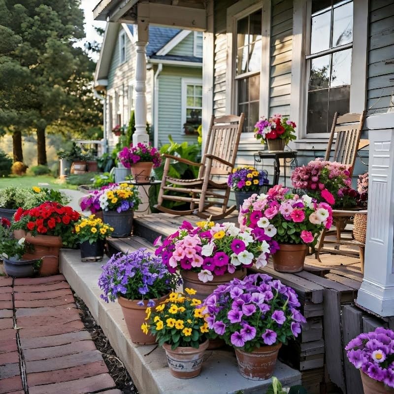 Four Seasons Petunia Seeds, 1000 Pieces, Long Blooming Perennial Flowers, Sun Loving, Cold Resistant, for Indoor Outdoor Planting - 3