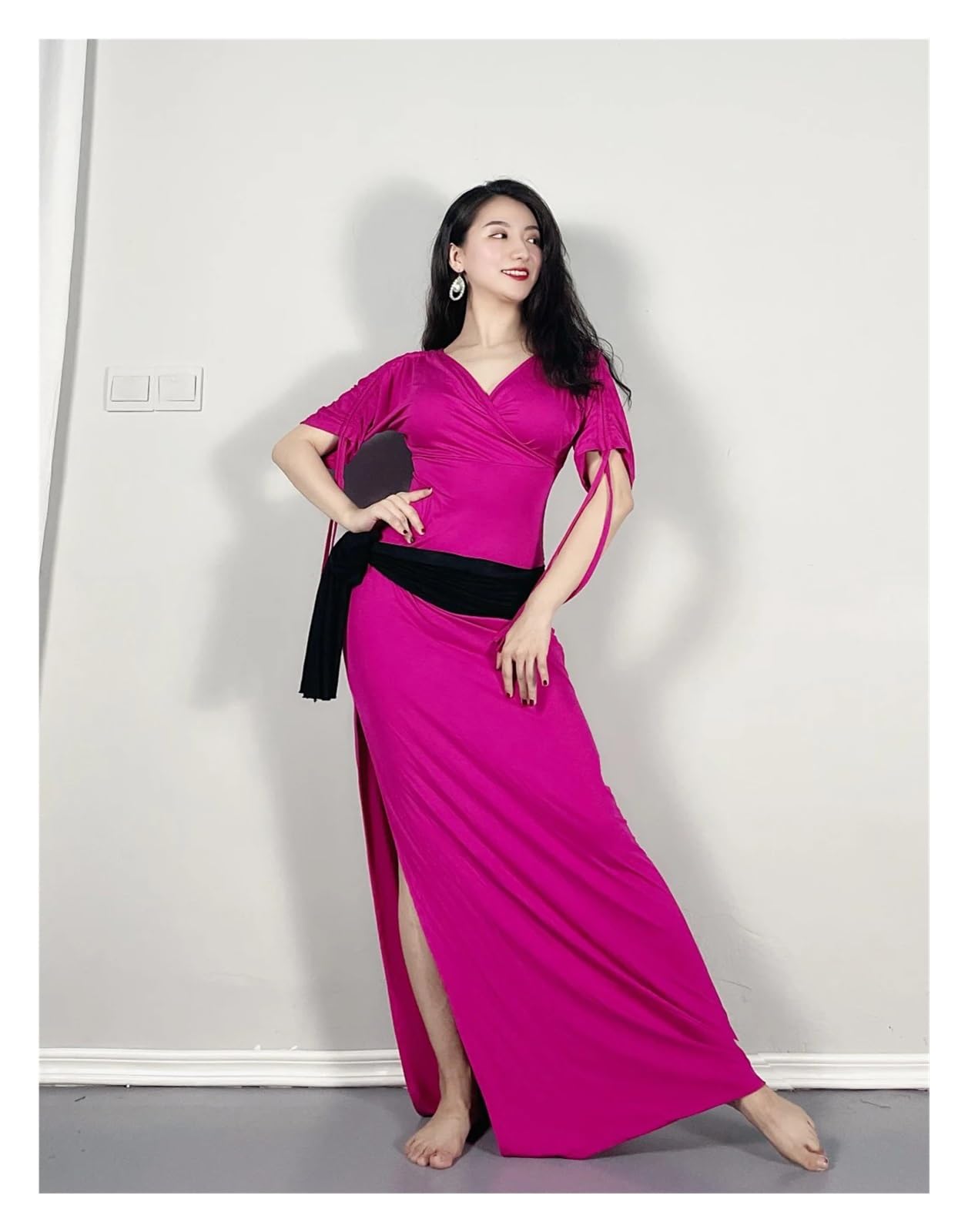Bauchtanz-Kostüm-Outfit Caderin-Tänzerin for Frauen Indische Erwachsene Professionelle Orientale Femme Röcke Kleid