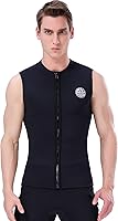 Vista 1 de Chaleco de neopreno para hombre, 0.118 in, sin mangas, para surf, canoa, buceo, buceo
