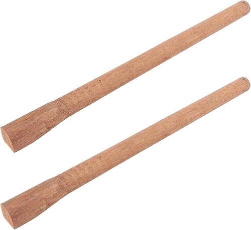 Mango de azada de madera dura, 2 piezas, mango ergonómico de madera para herramientas de jardín para agricultores y jardineros, agarre