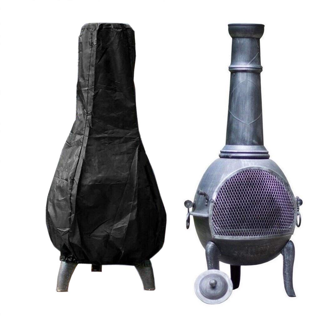 Funda para Chimenea Impermeable Resistente 210D Oxford Jardín Patio Registro Quemador Cubierta