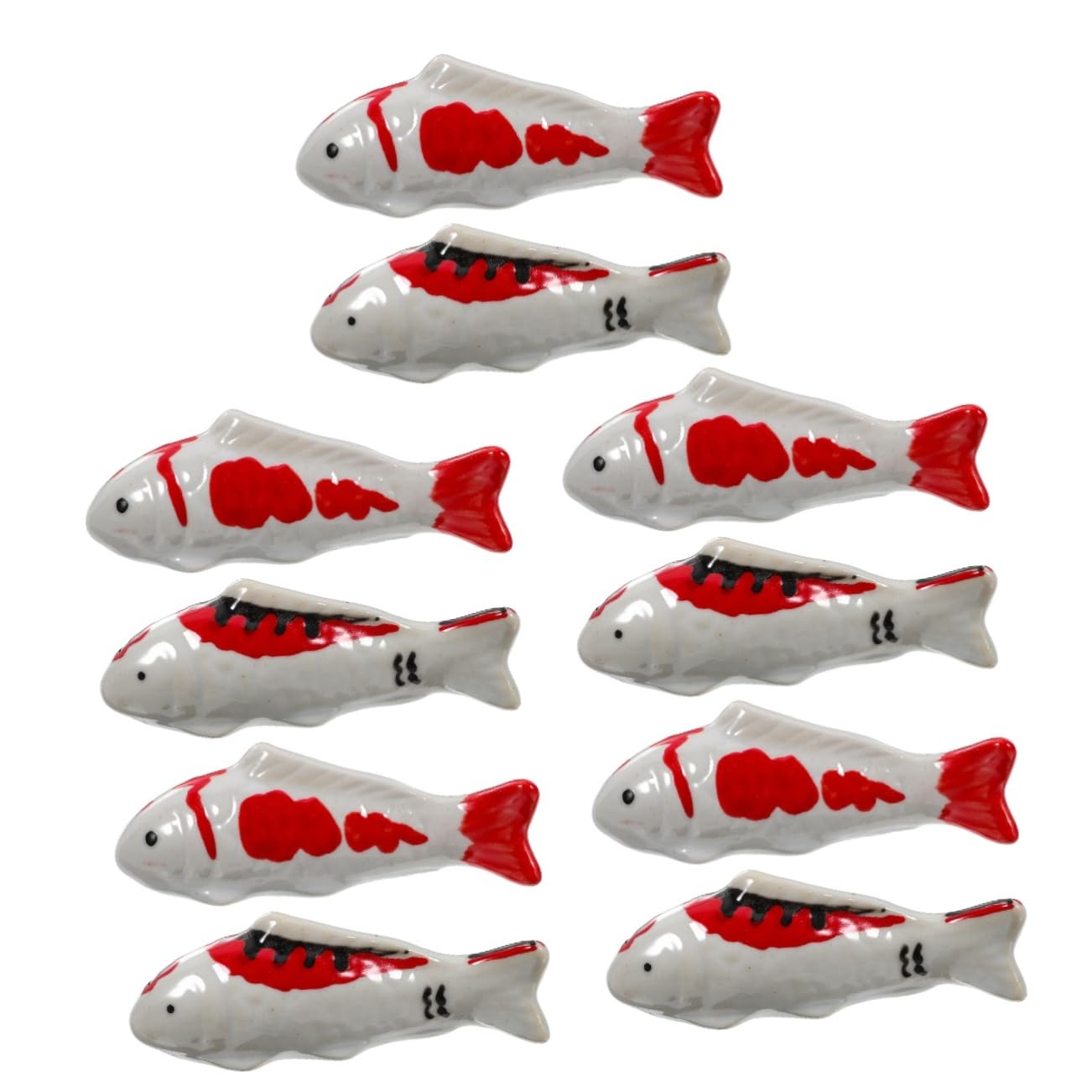 MAGICLULU 5 Ensembles Ornements De Poissons Flottants pour Figurine Poisson D'aquarium Petite Figurine De Poisson Koi Décoration De Poisson Flottant Ornement De Bassin 2 Pièces * 5