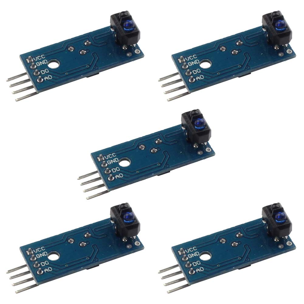 YOUMILE 5 Pack TCRT5000 Infrared Sensor Sensor Module Capteur photoélectrique de voie de barrière IR
